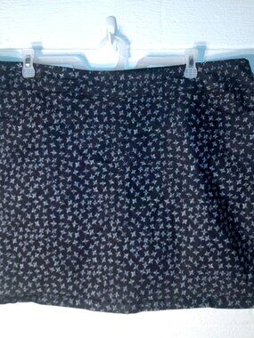 Briggs Women's Plus Size 20W Skirt Skort Navy Blue White Stretch Lined Skort